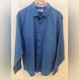 Tommy Bahama Sarasota Stretch IslandZone Shirt-Ventura Coast Flip Cuffs-Large